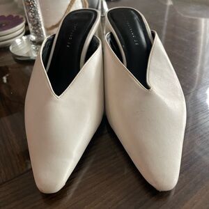 Elegant White Mules